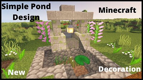 How to make Pond In Minecraft || Easy Pond Design Minecraft || Decoration