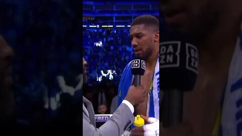 Anthony Joshua CALLS OUT Tyson Fury Next. #anthonyjoshua #tysonfury #boxing