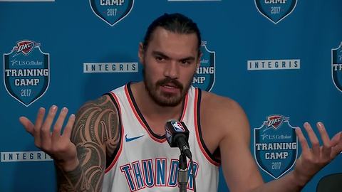 Steven Adams speaks on departure of Enes Kanter, his recent trip to zoo
