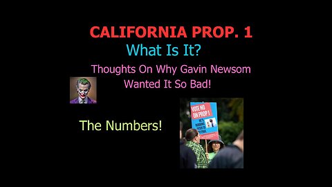 California Proposition 1 On The Up and Up?