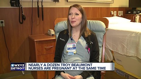 11 pregnant nurses at Beaumont's Labor and Delivery unit in Troy