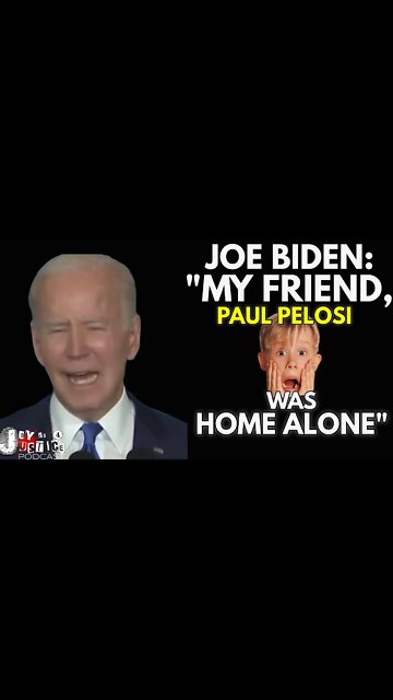 Biden "My Friend, Paul Pelosi was Home Alone" Joe Biden Speaks on Attack #joebiden #paulpelosi