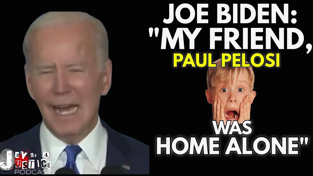 Biden "My Friend, Paul Pelosi was Home Alone" Joe Biden Speaks on Attack #joebiden #paulpelosi