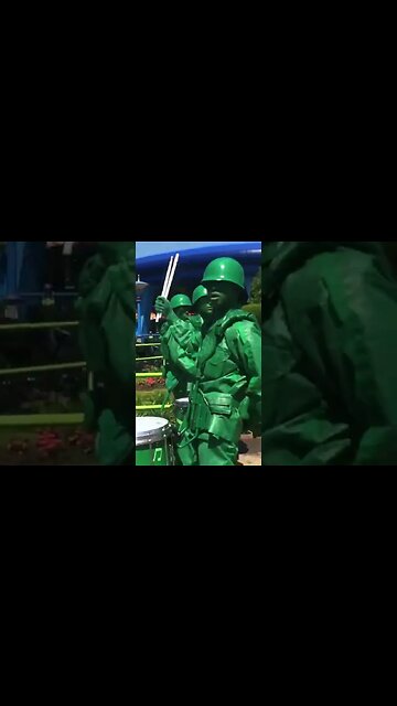 Toy Army Men Drumline 🥁 #shorts #Disney
