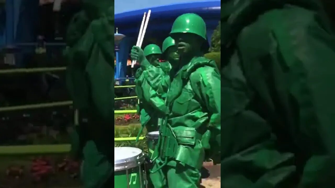 Toy Army Men Drumline 🥁 #shorts #Disney