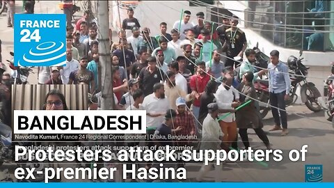 Bangladesh mob beats ex-PM Hasina's supporters on site of planned rally