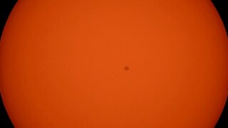 Solar transit of the ISS 8/14/21