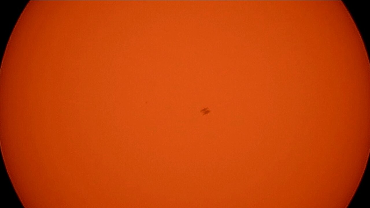Solar transit of the ISS 8/14/21