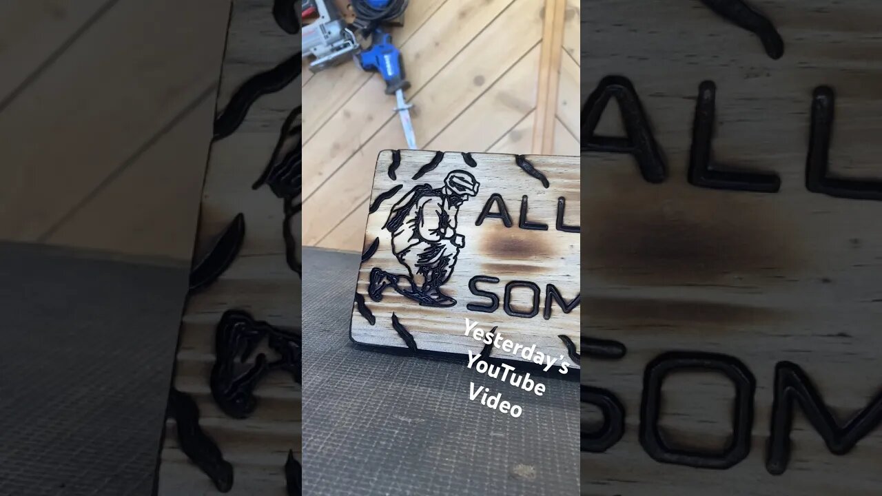 We used our template of the month for July. Love the way this one carved. #customwoodwork #handcarve