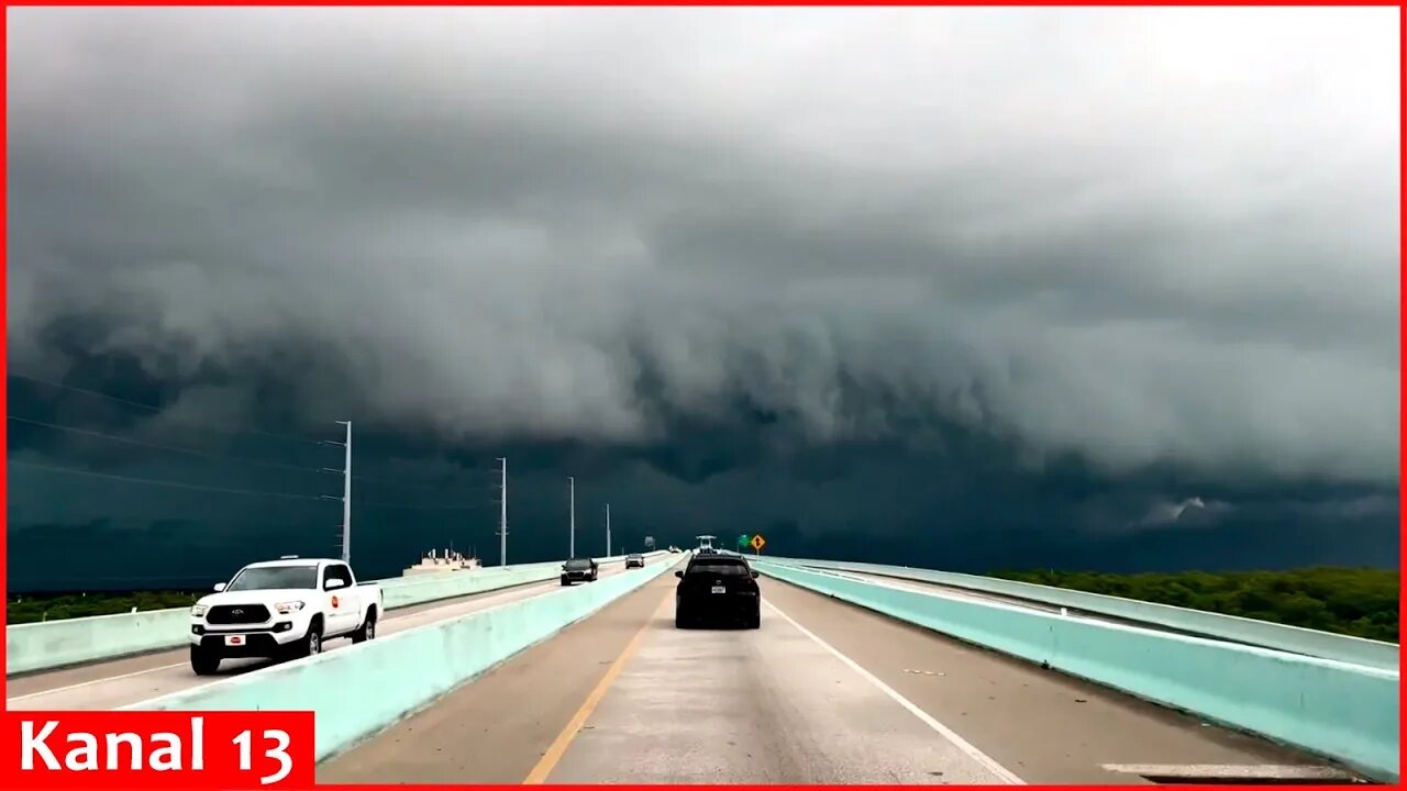 Debby strengthens to a hurricane as it pummels Florida with flooding rain
