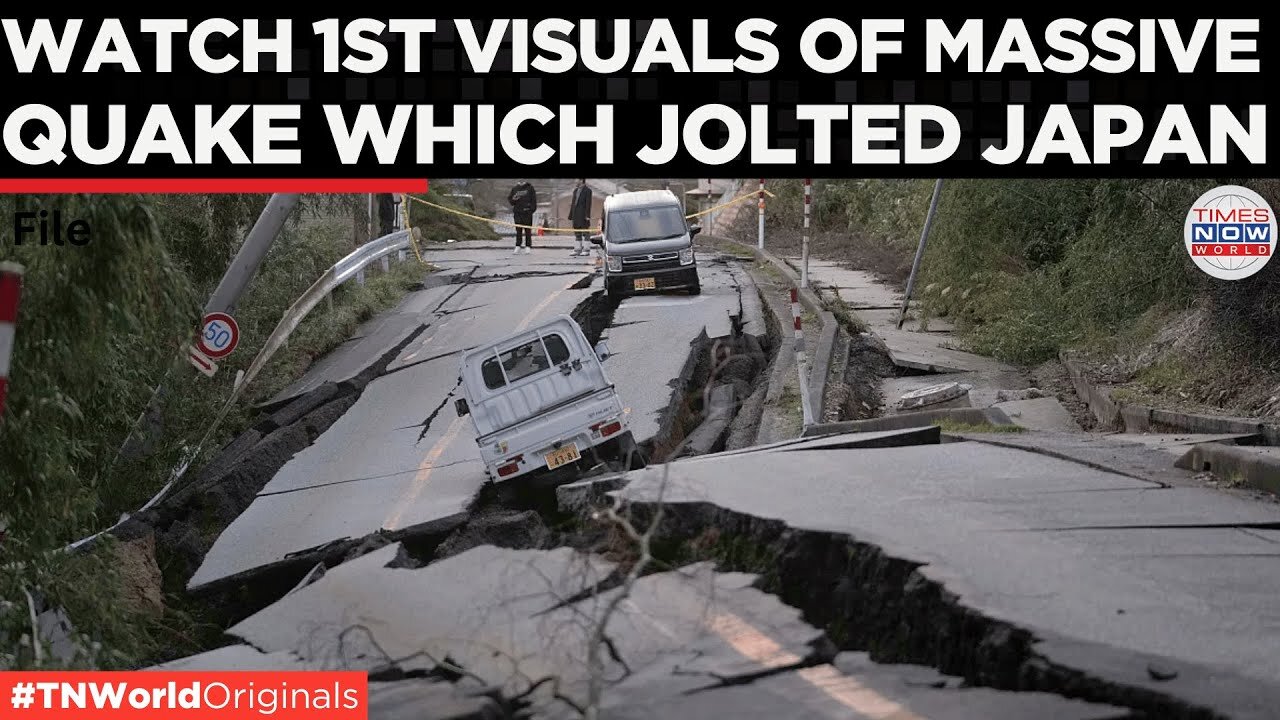 First Visuals of Massive Japan Earthquake Which Caused a Tsunami Alert | Times Now World