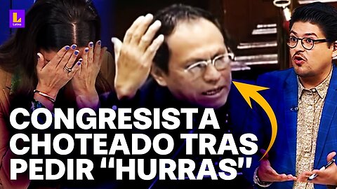 Congresista es choteado tras pedir "hurras" y nadie le contesta
