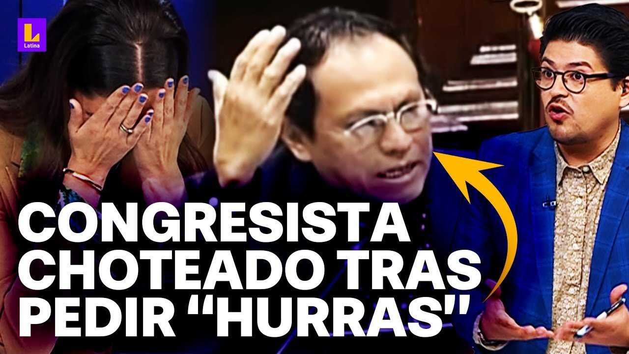 Congresista es choteado tras pedir "hurras" y nadie le contesta