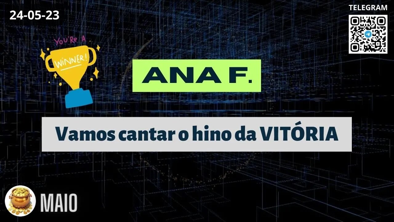 ANA F Vamos cantar o hino da VITÓRIA