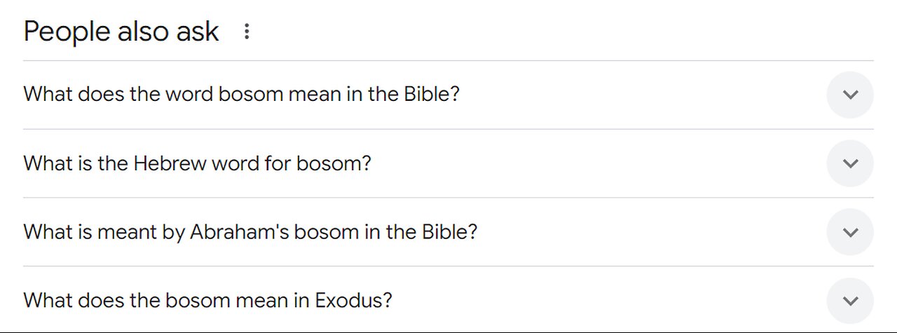 "Bosom" - Word of the Day | King James Bible Words Explained