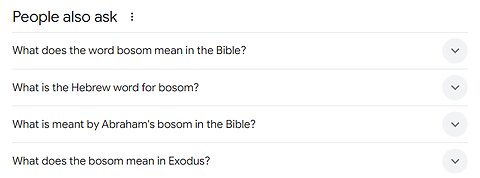 "Bosom" - Word of the Day | King James Bible Words Explained