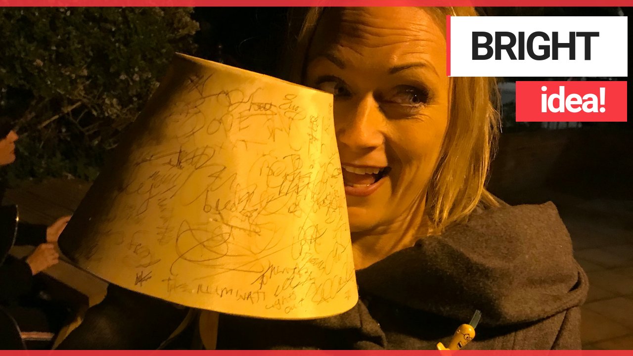 Carpenter launched bid to make old lamp the most famous in the world by getting everybody to sign it
