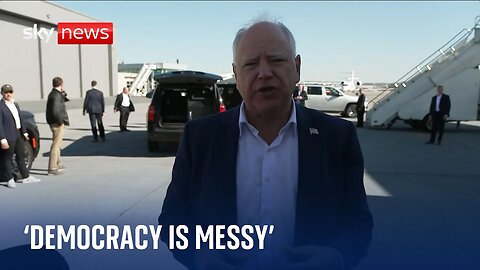 US election: 'We have the freest most secure elections,' says Tim Walz