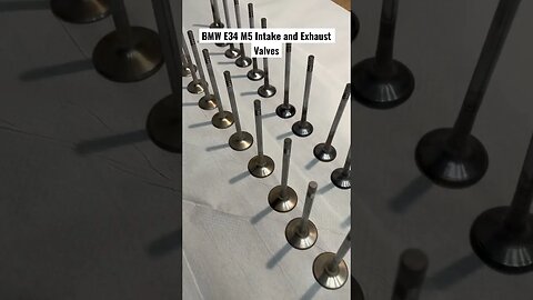 BMW E34 M5 Intake and Exhaust Valves #bmw #diy #bmwm5 #cars #bmwe34 #automotive #restoration #engine