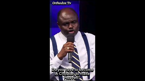Does a man becomes a Christian before he can be saved?