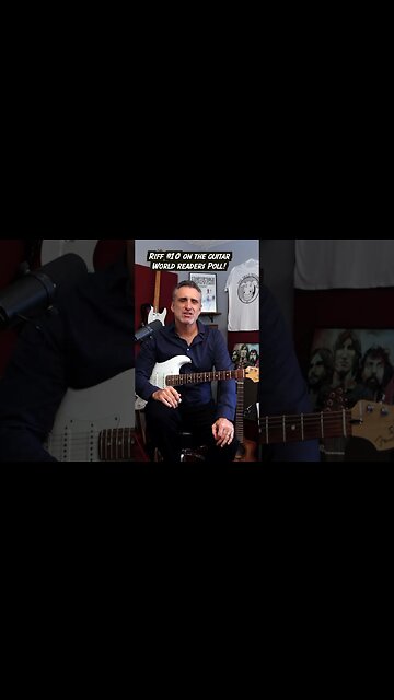 Jimi Hendrix’s classic guitar riff starts the guitar world readers poll top 10 #shorts