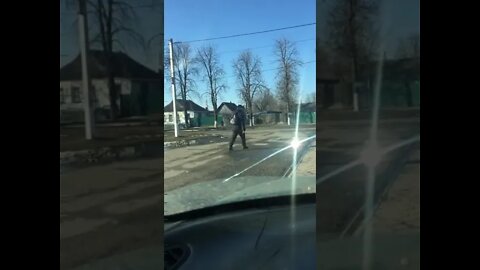 Ukraine War - Russian Column passes through village near Sumy