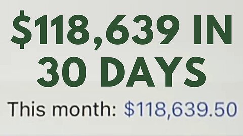 $118,000 In 30 Days at 21 Years Old