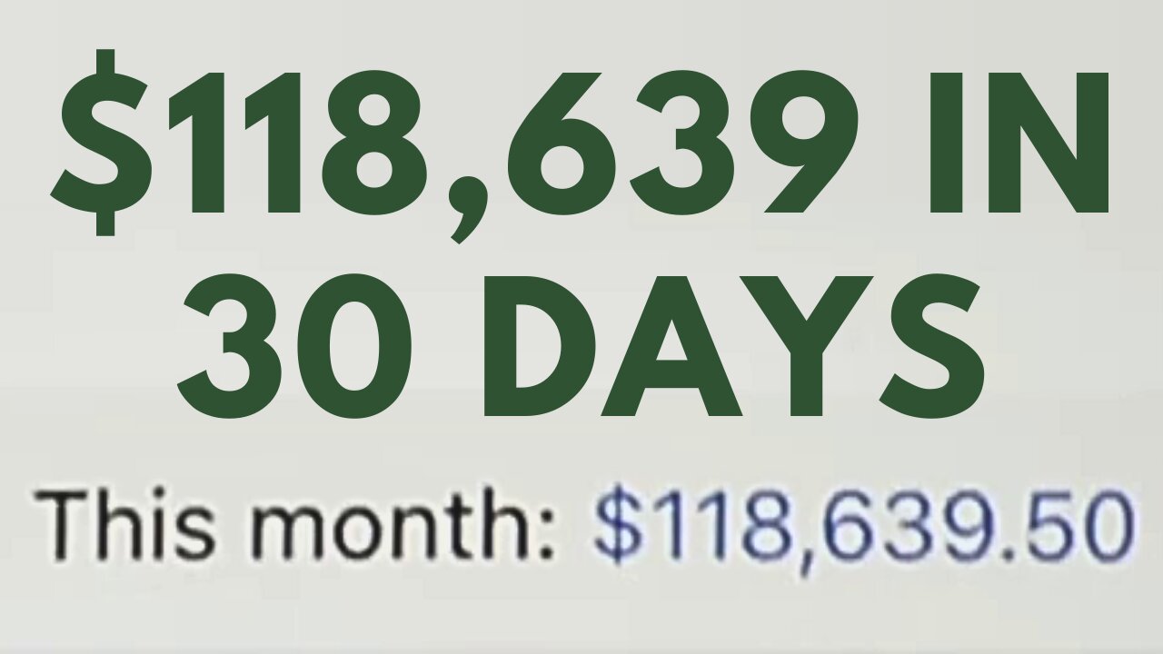 $118,000 In 30 Days at 21 Years Old