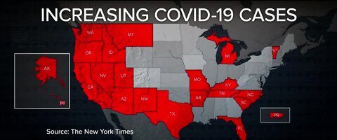 Rise in COVID-19 cases