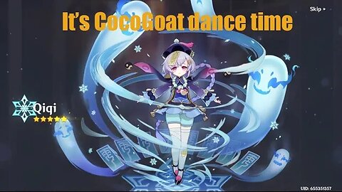 Qiqi CocoGoat dance party. Genshin Impact
