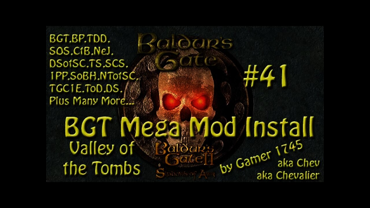 Let's Play Baldur's Gate Trilogy Mega Mod Part 41 - Valley of the Tombs