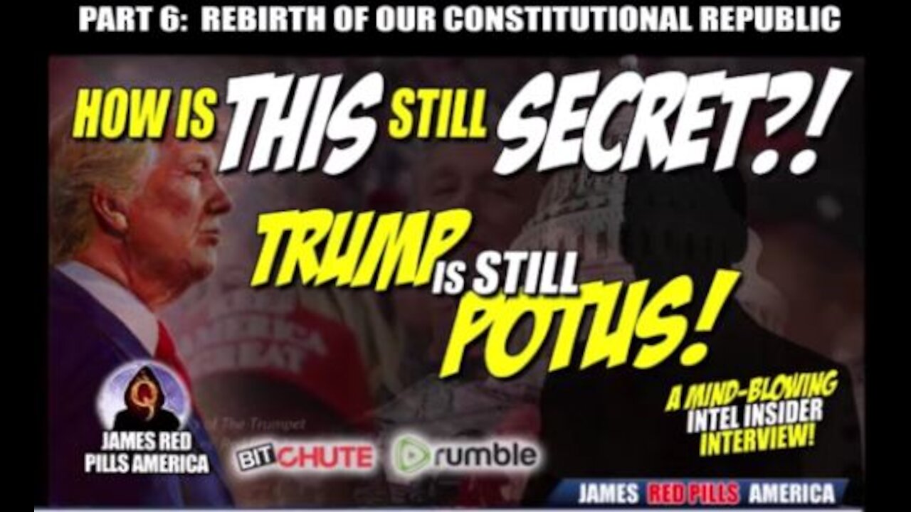BREAKING! Intel Insider It's NOT Over! Trump STILL POTUS