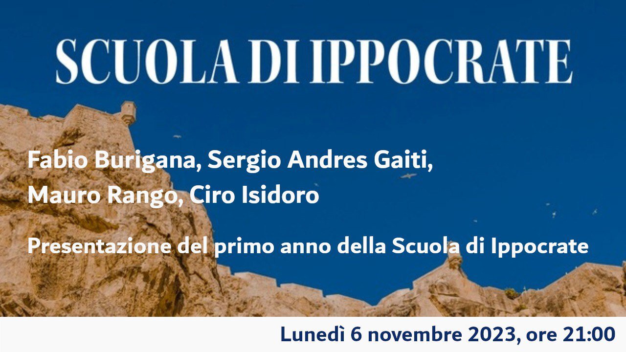 (06/11/2023) Presentazione del primo anno della Scuola di Ippocrate