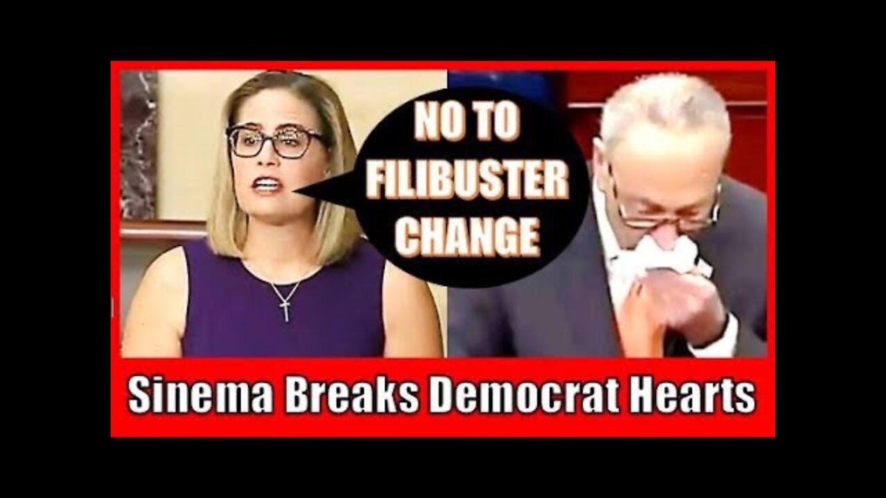 BREAKING: Kyrsten Sinema Says She Will Not Support Changing Filibuster, Breaking Democrats’ Hearts