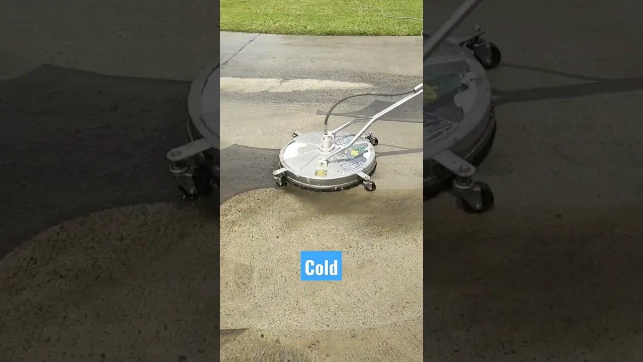 hot pressure washing vs cold #shorts #asmr #test