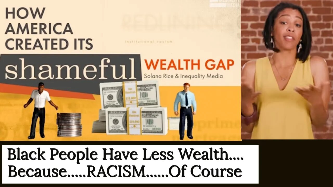 Wealth inequality in America is racist! Of course it is....