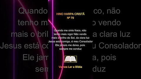 Hino da harpa cristã - 079 - Sua Graça Me Basta. #louvores #louvor