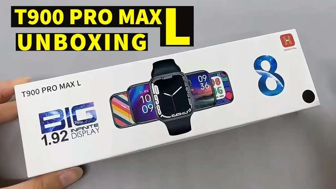 T900 PRO MAX L smart watch unbox BIG screen pk X8 Big i8 i11 X7 Watch 8