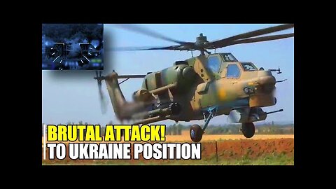 Mi-28NM helicopter with Vikhr ATGM moving to destroys Ukraine in Kharkov