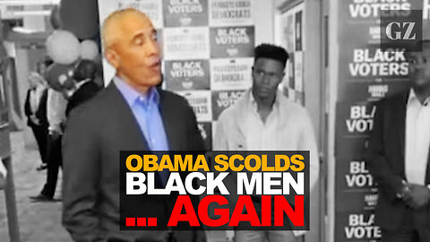 Obama scolds Black men... again