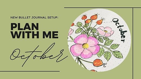 October Bullet Journal Setup - Relaxing Plan With Me Timelapse