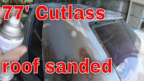 Rattle can primer the roof.