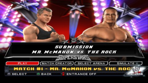 WWE SmackDown vs Raw 2011 Mr. McMahon vs The Rock