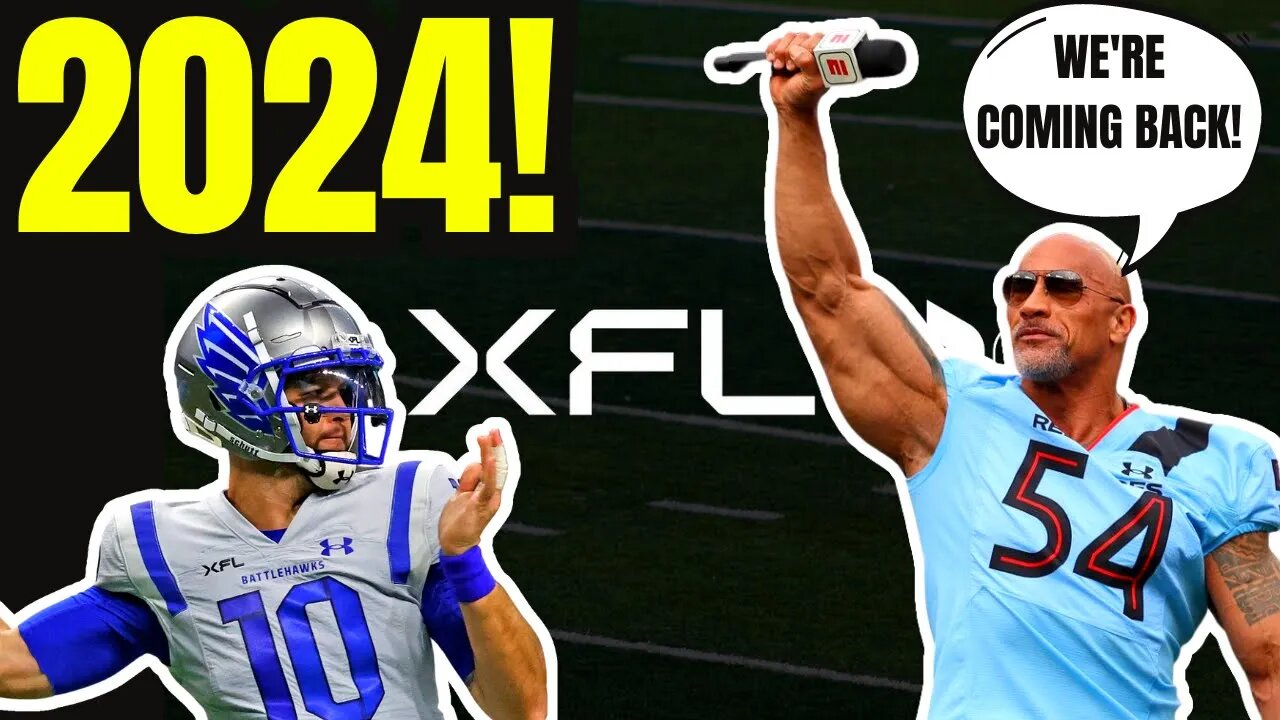 Dwayne Johnson Says XFL will RETURN IN 2024! ESPN & ABC Gets MAJORITY OF REST OF SEASON GAMES