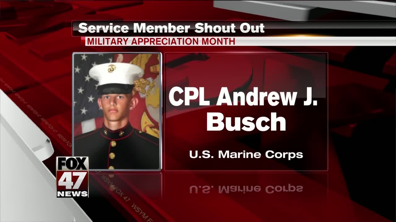 Yes Squad Service Member Shout Out: Andrew J. Busch