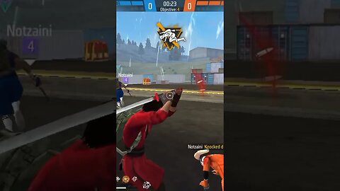 Katana challenge with Quadra kills #noob #freefire #totalgaming #garenafreefire #trending