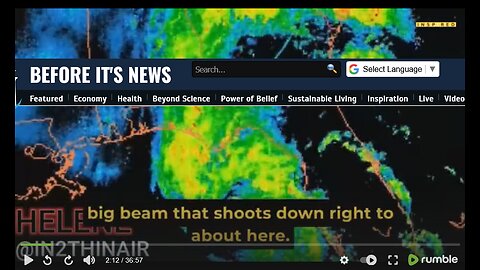 HURRICANE HELENE: Strange Anomalies--LASERS GUIDE/PROPEL HELENE...NEXRAD?
