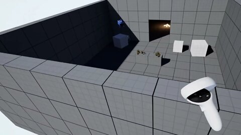 Virtual Reality 3D Space Shooter Template Controls