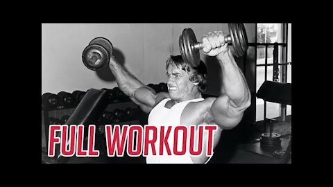 Arnold Schwarzenegger's Full Shoulder Workout for Huge Shoulders