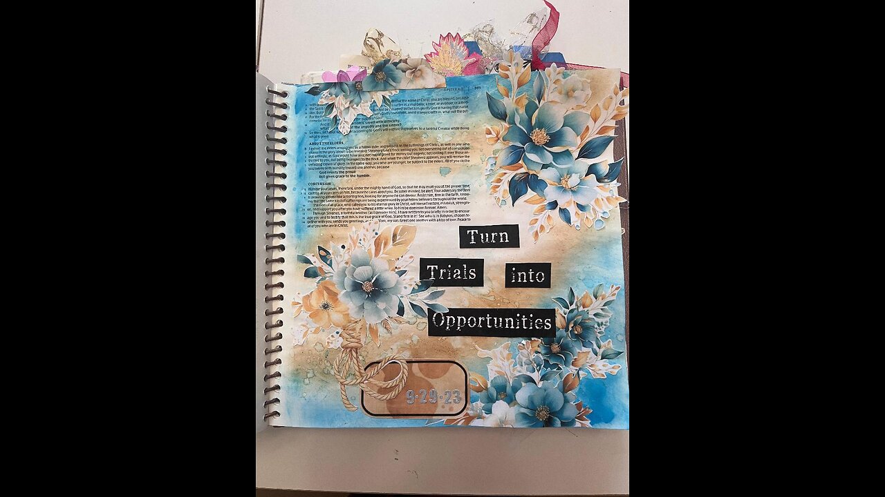Let's Bible journal 1 Pt. 5: 10-11 (from Lovely Lavender Wishes)